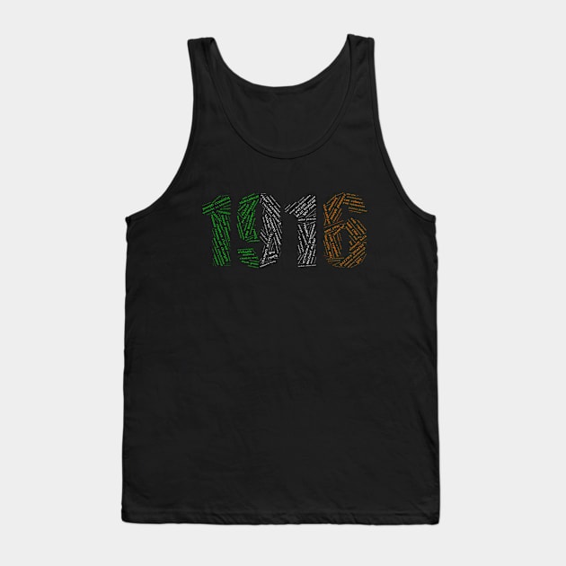 1916 Easter Rising Word Art Tank Top by irelandcalling